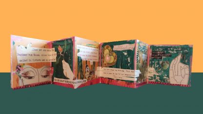 Leporello Lebensfreude Das kleine Faltbuch Glückwunschkarte, Leporello Wellfeeling Glückwunschkarte zum Verschenken Faltkarte, Glückwunschkarten, Lebe-glücklich-Collage, Collage, Geschenk